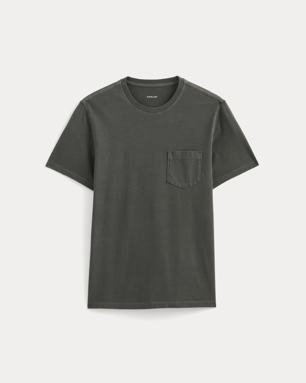 The Essential Organic Garment-Dyed Crew | Black