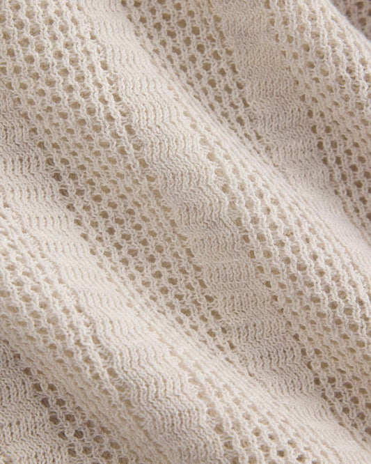 Textured Knit Resort Shirt | Heathered Oat