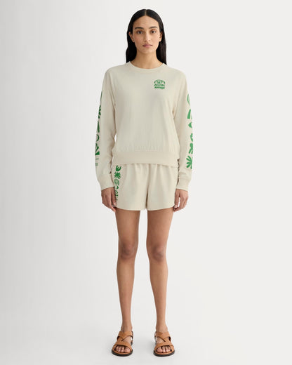 The Everlane x Parks Project Off-Duty Long-Sleeve Tee | Natural / Green