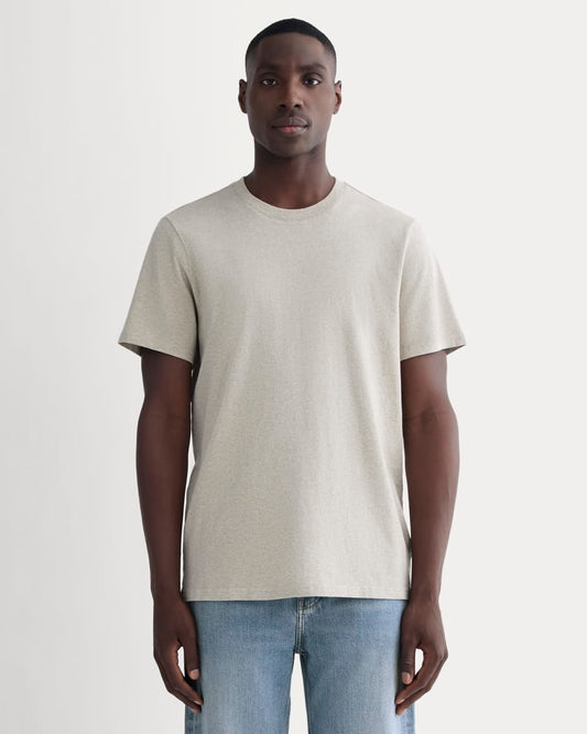 The Premium-Weight Crew | Uniform | Heather Oatmeal