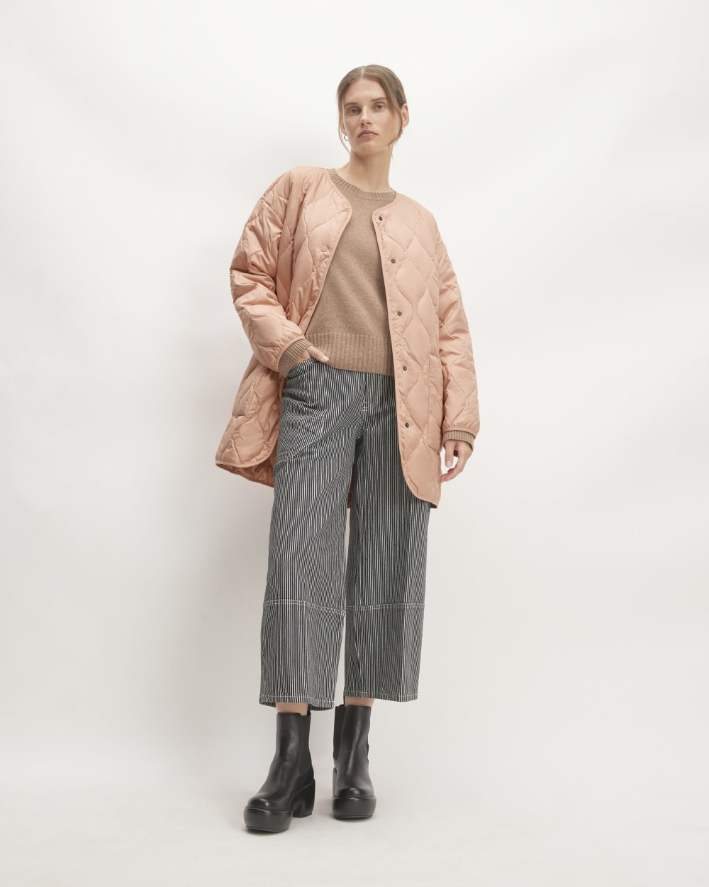 The Quilted Liner | Blush Pink
