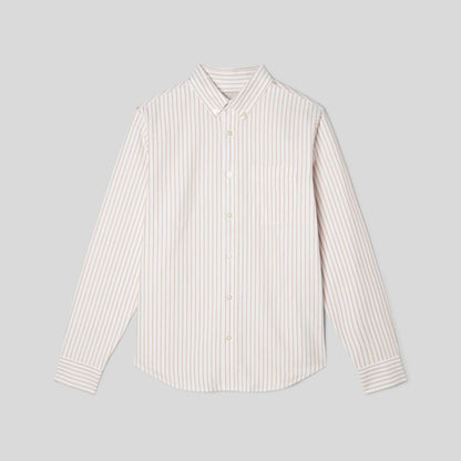 The Classic Oxford Shirt | Sahara / Off-White | Tall