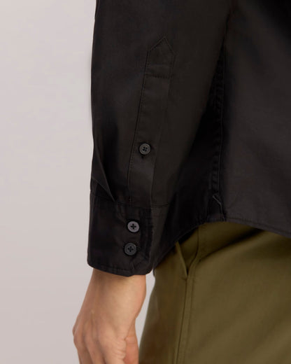 The Supima® Poplin Shirt | Black