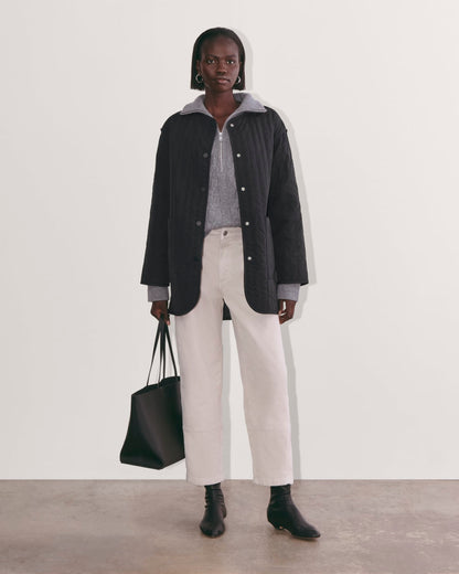 The Midi Quilted Liner | Black