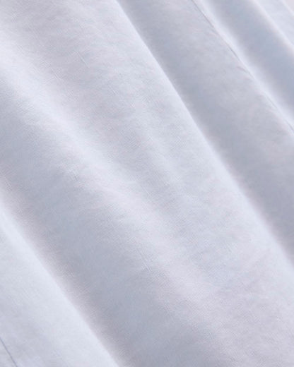 Tie-Neck Dress in Stretch Linen | Skywriting