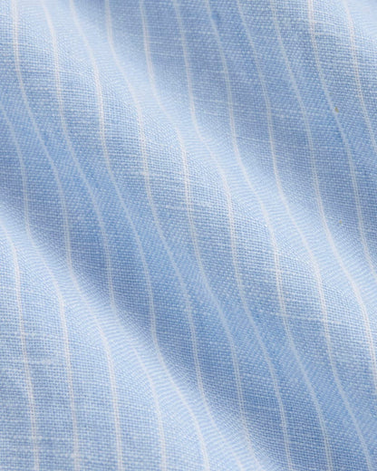 The Must-Have Shirt in Linen | Sky Blue / White