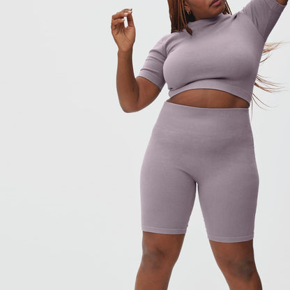 The Seamless Bike Short | Dusty Lavender