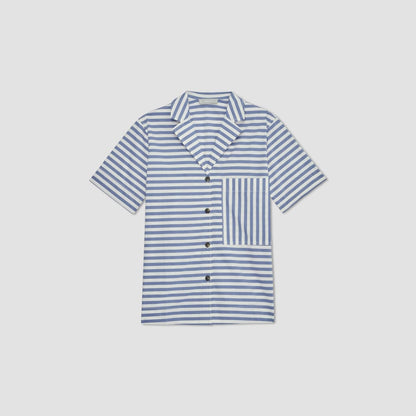 The Poplin Shirt | Mazarine Blue / Bone