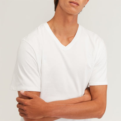 The Organic Cotton V-Neck Tee | White