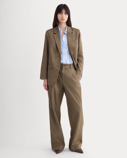 The Oversized Blazer in Buttersmooth | Deep Taupe