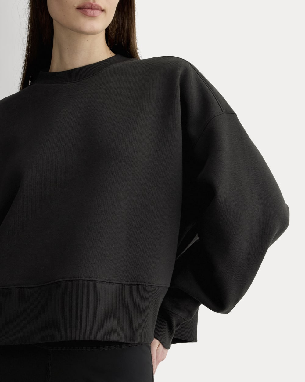 Luxe Fleece Sweatshirt | Black