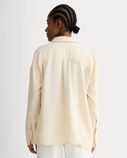 The Boxy Overshirt in Buttersoft | Parchment