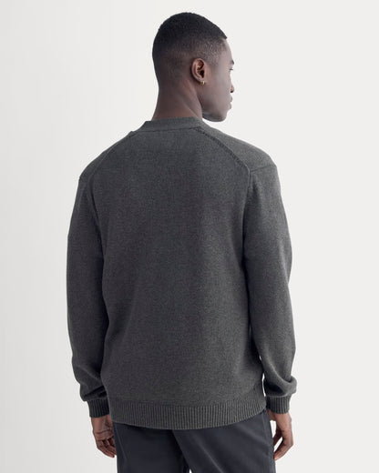 The Classic Cardigan in Everyday Cotton | Heathered Soot