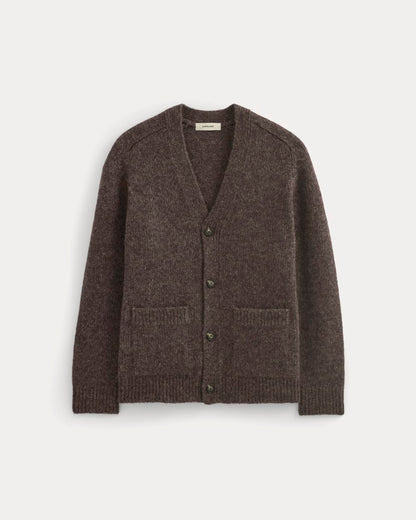 The Cloud Relaxed Cardigan | Heathered Burgundy