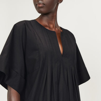 The Poplin Caftan Dress | Black