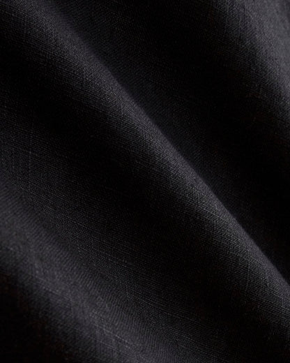The Linen Utility Shirt | Black