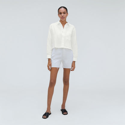 The Linen Way Short Shirt | White