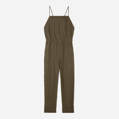 The Linen Shoestring Jumpsuit | Beech