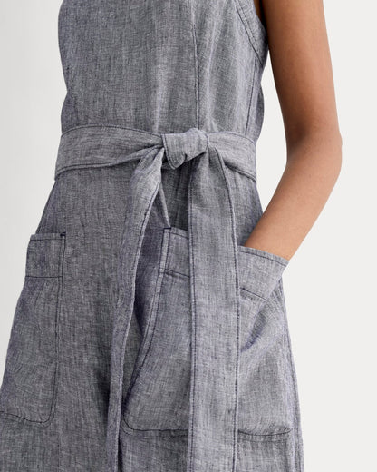 The Utility Coverall in Linen | Navy Chambray
