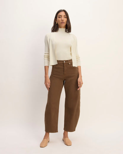The Viscose Knit Cardigan | Beige