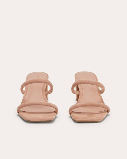 The Double Strap Heel | Blush Tan
