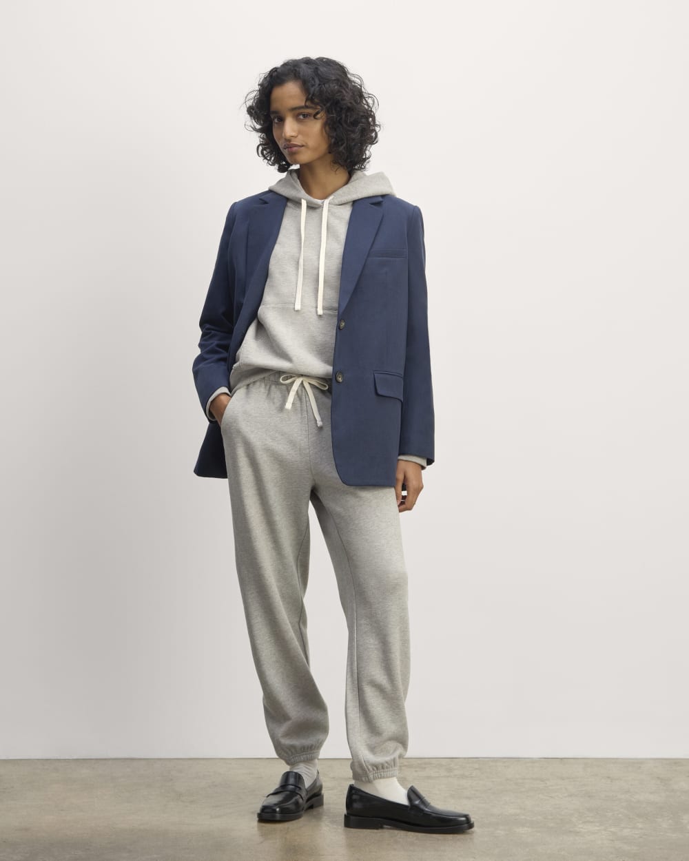 The Off-Duty Terry Hoodie | Heathered Grey