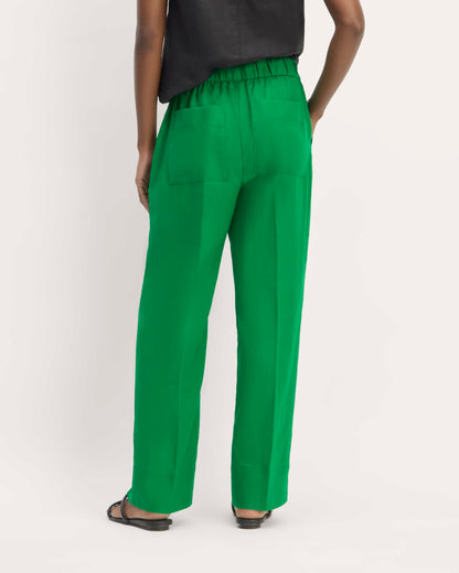 The Linen Easy Pant | Grass Green