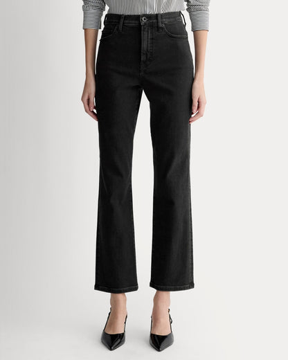 The High-Key Stovepipe Jean | Washed Black