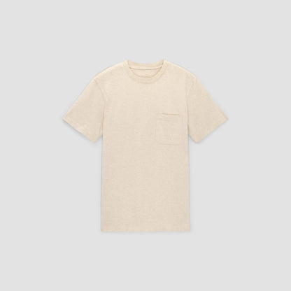 The Premium-Weight Pocket Tee | Uniform | Heathered Cashew