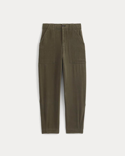 Patch Pocket Ballon Pant in Buttersoft | Olive Night