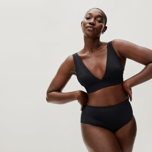 The Triangle Bikini Top | Black