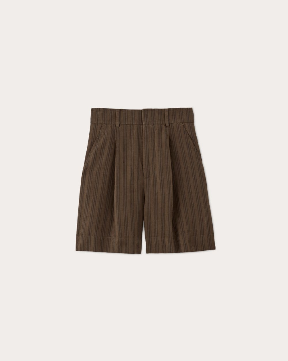 The Linen Way-High® Drape Short | Cocoa / Black