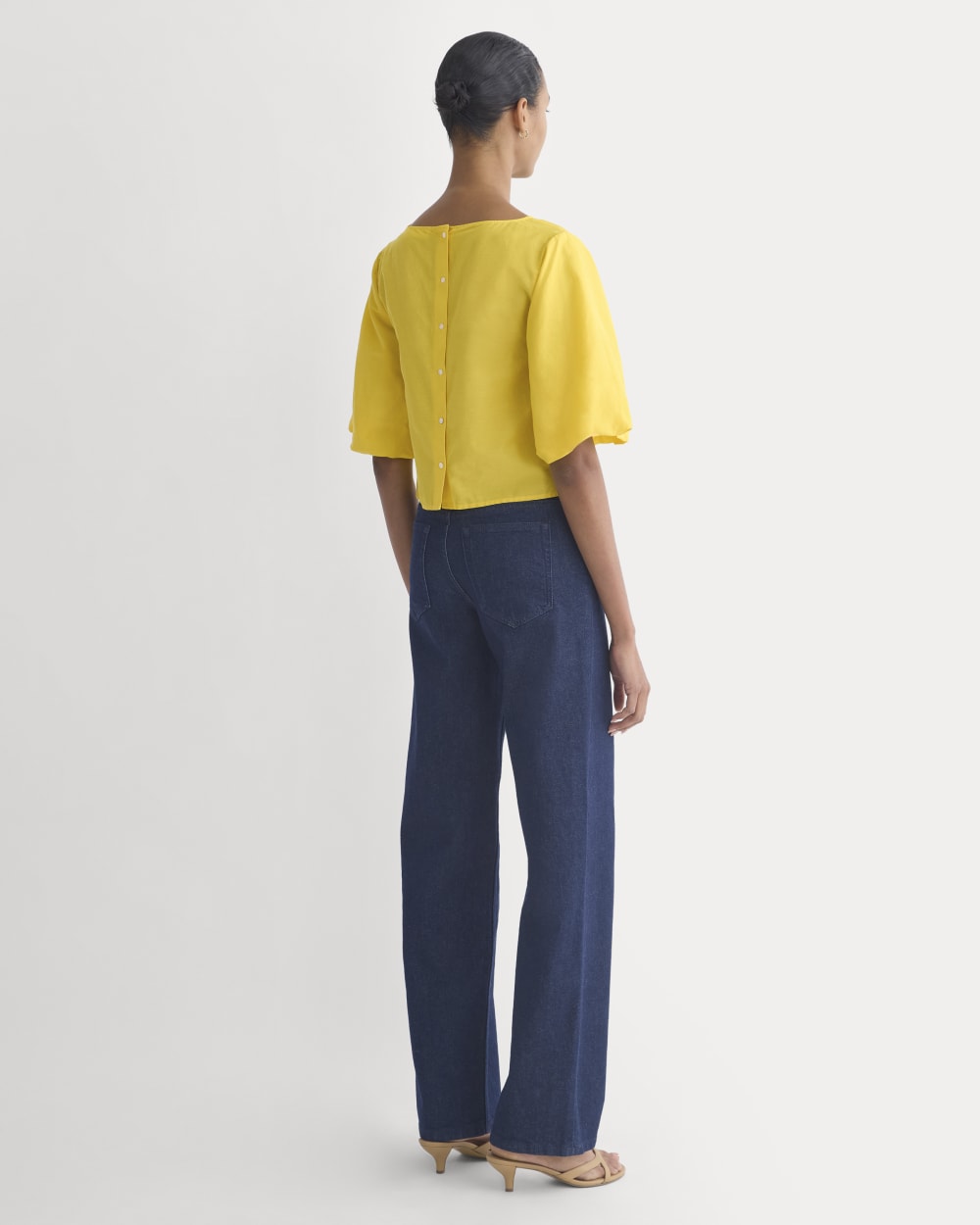 Bubble-Sleeve Top | Passion Fruit