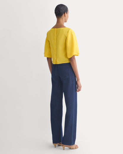 Bubble-Sleeve Top | Passion Fruit