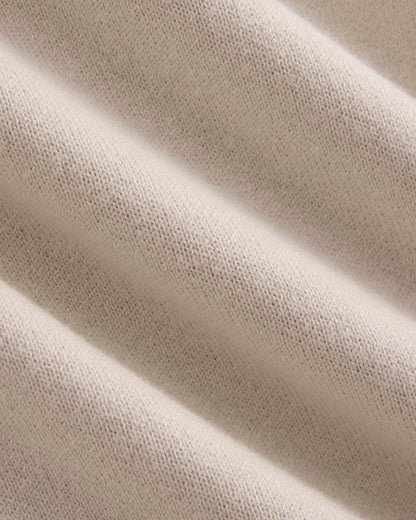 Double Knit Crew in Cotton Merino | Bone/Cream/Sand/Light Camel
