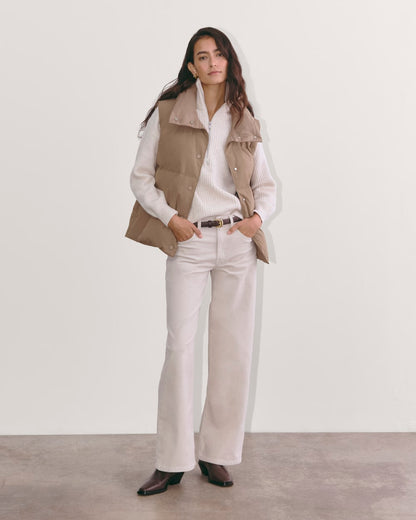 The Puffer Vest | Taupe Grey