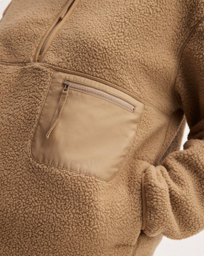 The ReNew Fleece Oversized Half-Zip | Tiger's Eye