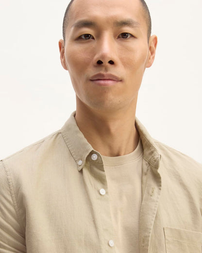 The Classic Shirt in Linen | Trench Coat Khaki