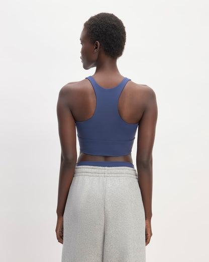 The Perform Longline Bra | Ocean Blue