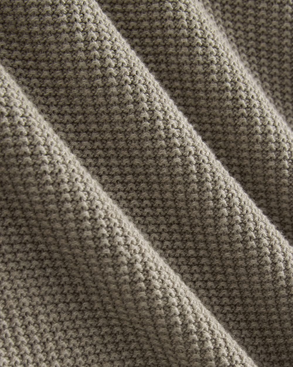 Waffle Rollneck Crew in Everyday Cotton | Heathered Oatmeal