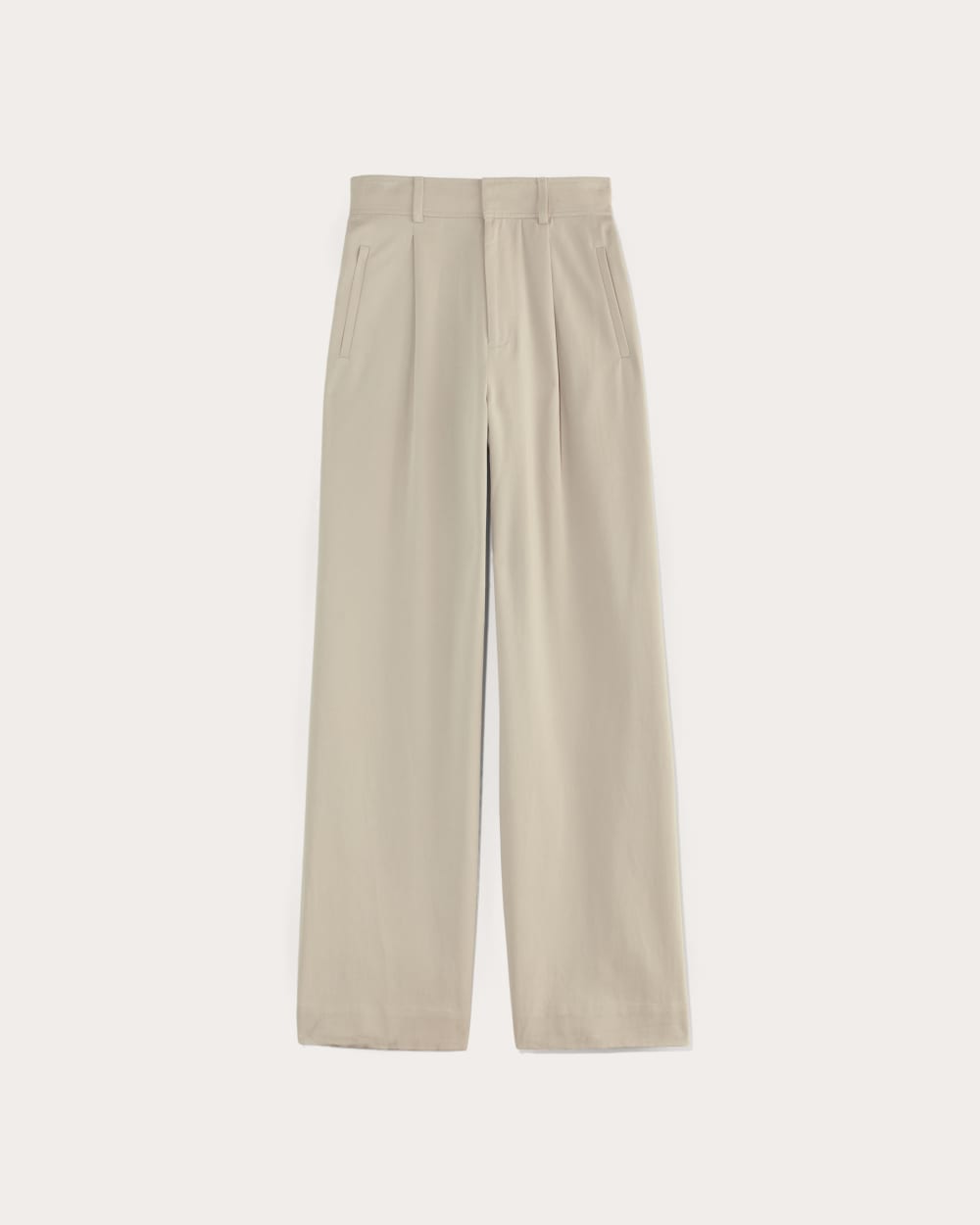 The Draper Pleated Pant in Buttersmooth | Sandstone | 32" Inseam