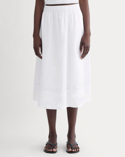 The Gauze Tiered Skirt | White