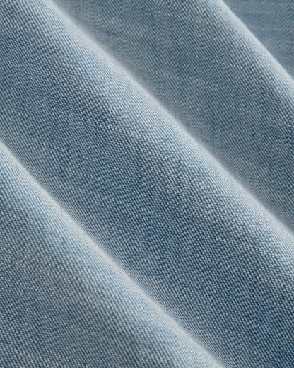 The Wide-Leg Pant in Stretch Linen | Chambray