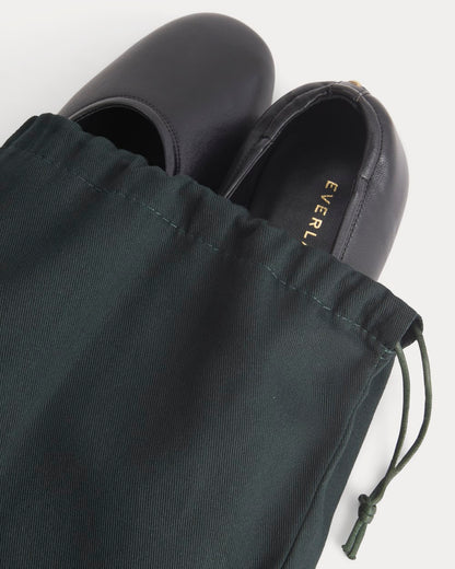 Made in Italy Flat | Black Leather
