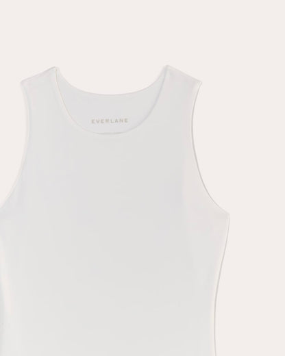 The Cutaway Tank Bodysuit | White | Bikini