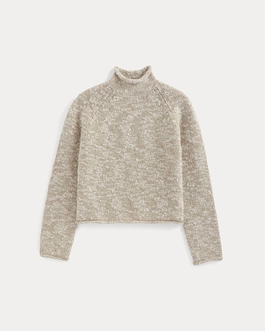 Rollneck Sweater | Bone/Trench Coat Twist