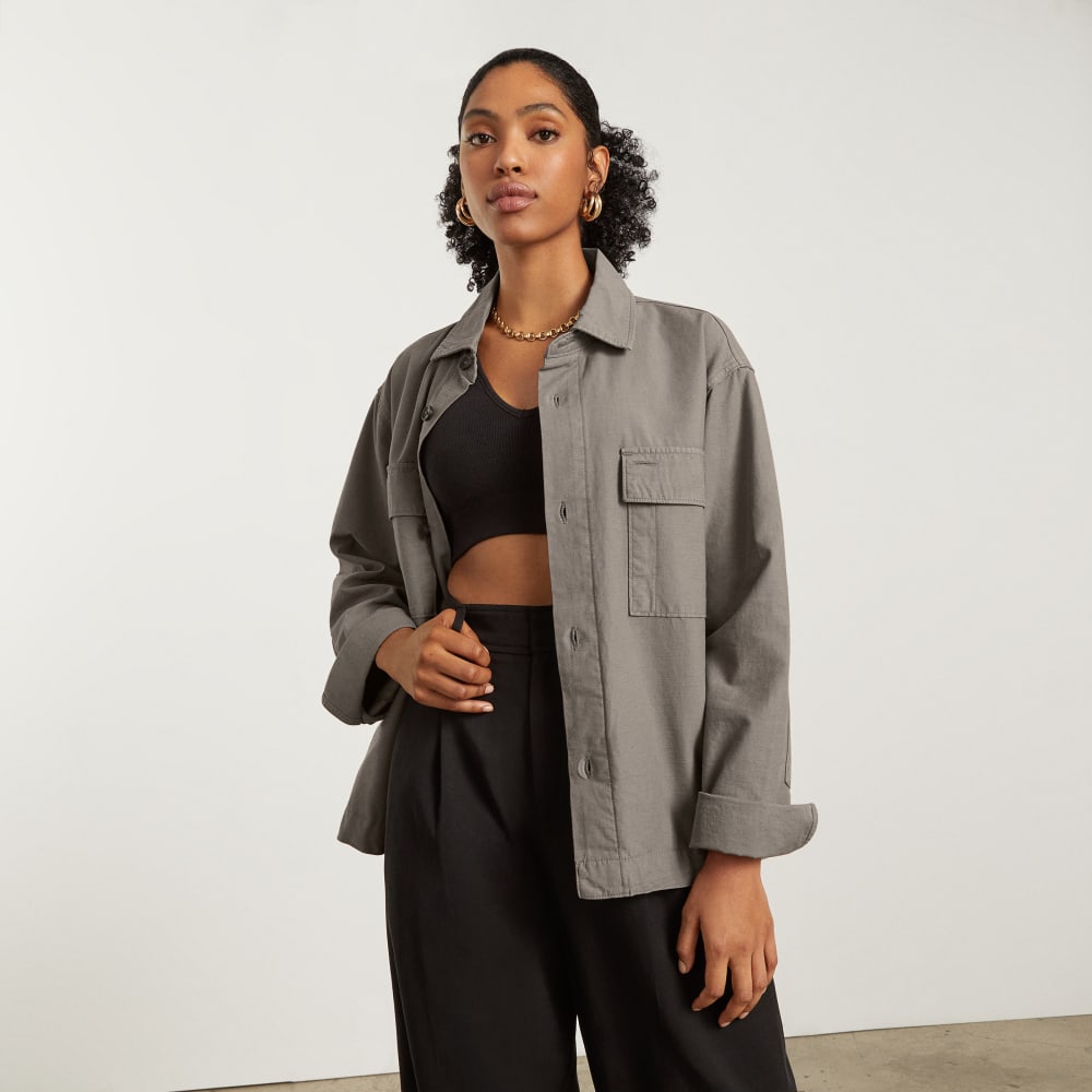 The Everyone Spring Shirt Jacket | Clay