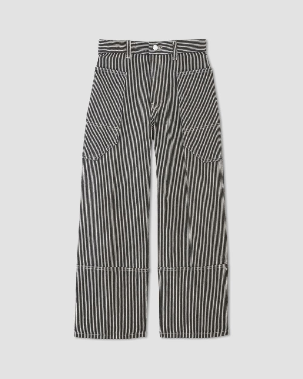 The Way-High® Gardener Cropped Jean | Hickory Stripe