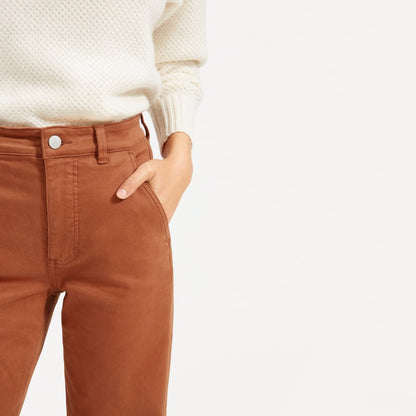 The Straight-Leg Crop | Cocoa Brown | Short