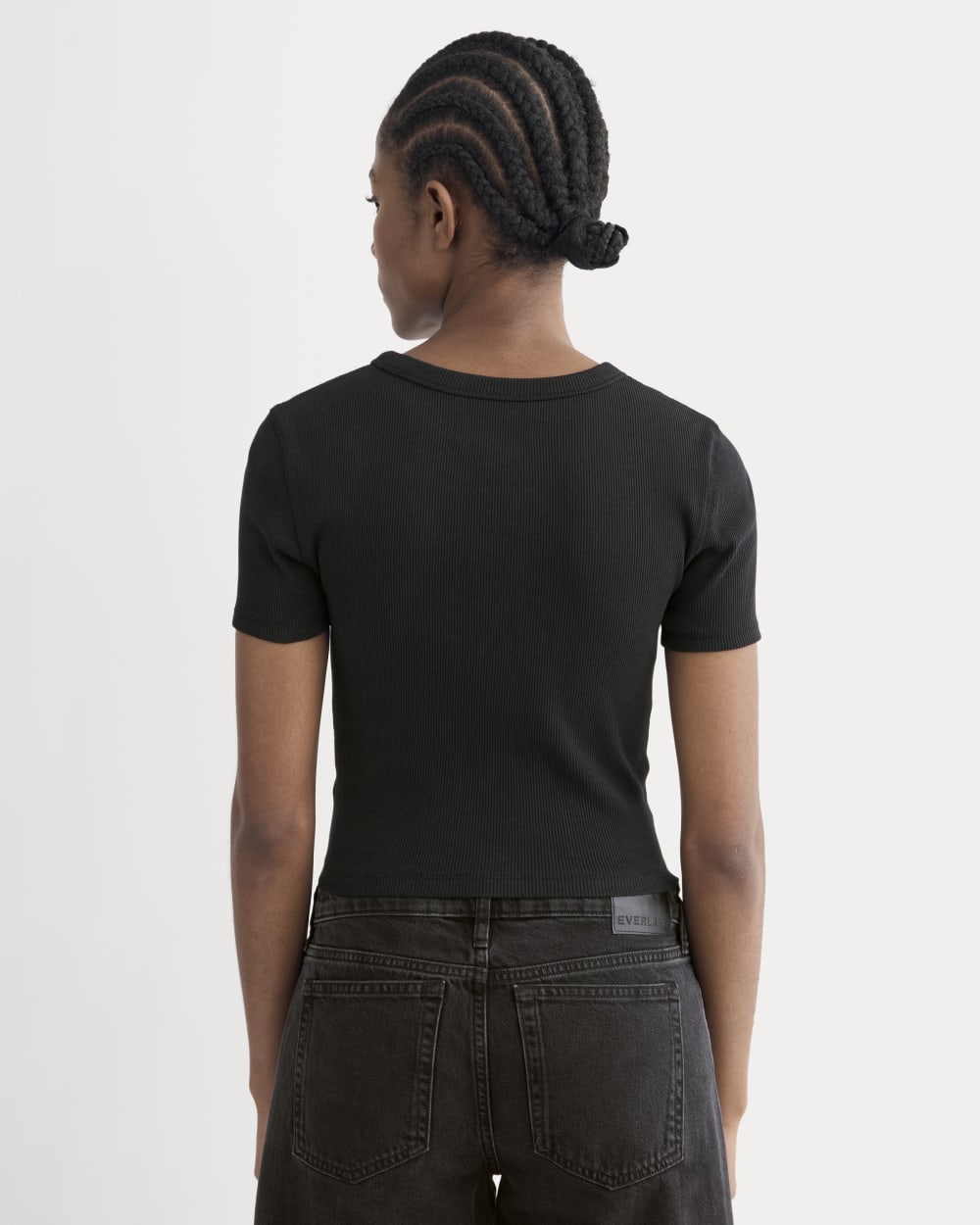 The ’90s Rib Tee | Black